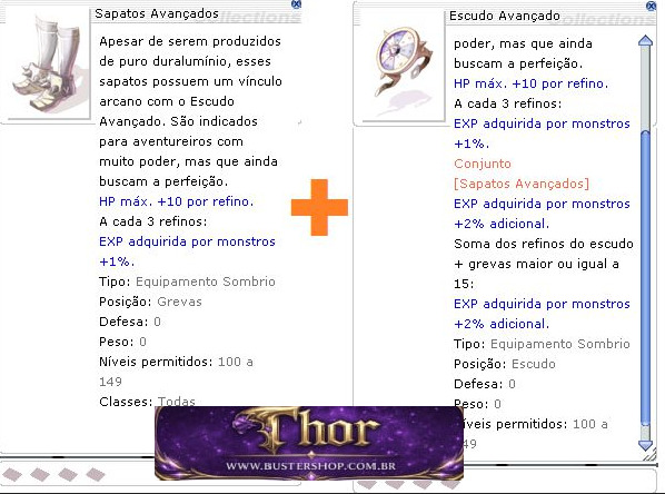 Combo do Avançados EXP 100 a 149