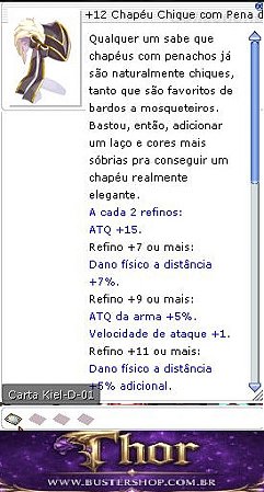 +12 Chapéu Chique com Pena da Pós-conjuração