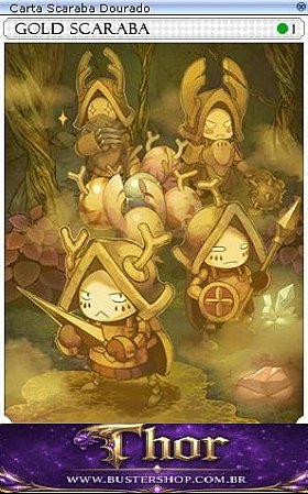 Carta Scaraba Dourado