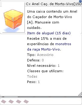 Cx Anel Caç. de Morto- Vivo 15 Dias