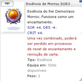 Essência de Morroc SOR3