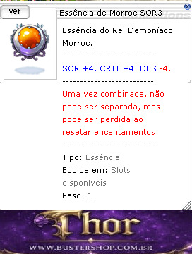 Essência de Morroc SOR3