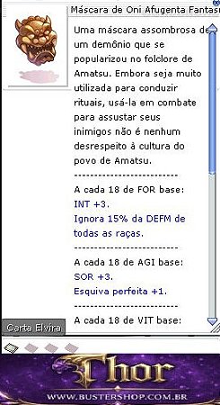 Máscara de Oni Afugenta Fantasma