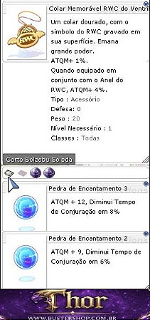 Colar Memorável RWC do Ventríloquo Selada Encantamento 3/2
