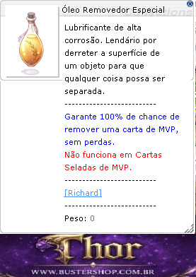 Óleo Removedor Especial [ MVP ]