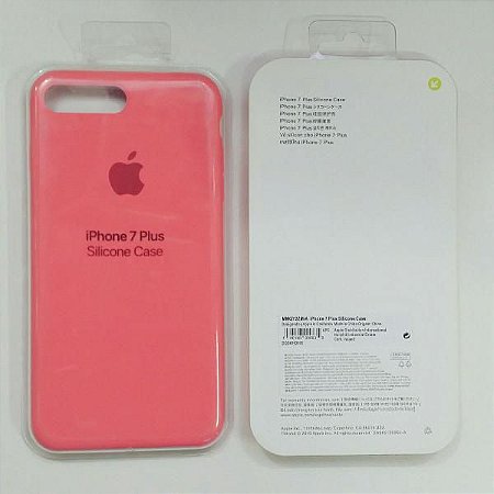 Case para iPhone 7/8 Plus em Silicone - Laranja - Ponto das Utilidades