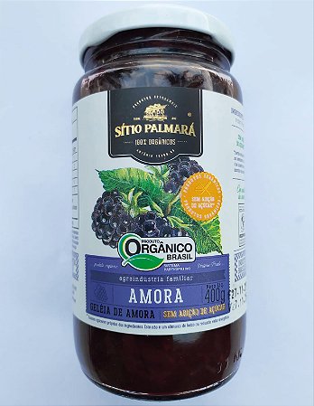 Geleia Artesanal Orgânica de Morango ou Amora Sítio Palmará 400 g