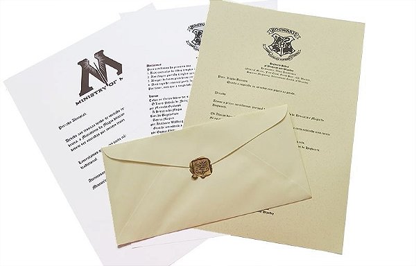Carta de hogwarts, carta de aceitacao para hogwarts, carta 