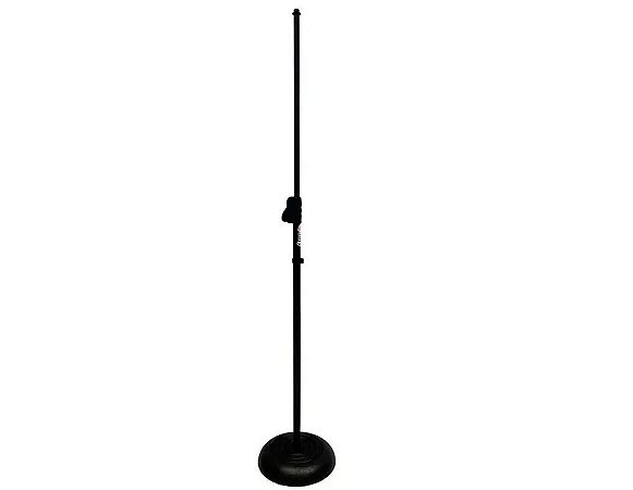 Pedestal Reto para Microfone Saty PSR BF Base de Ferro