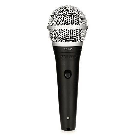 Microfone Shure PGA48-QTR mao dinamico cardioide para vocais