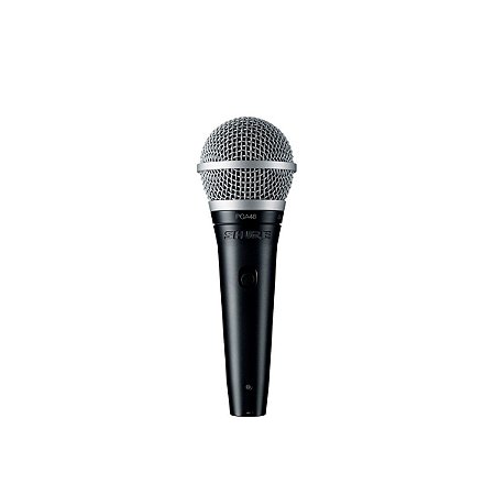 Microfone mao dinamico cardioide para vocais Shure PGA48-LC