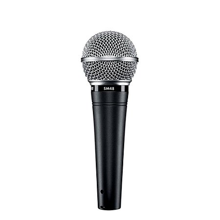 Microfone mao dinamico Shure SM48-LC unidirecional com fio