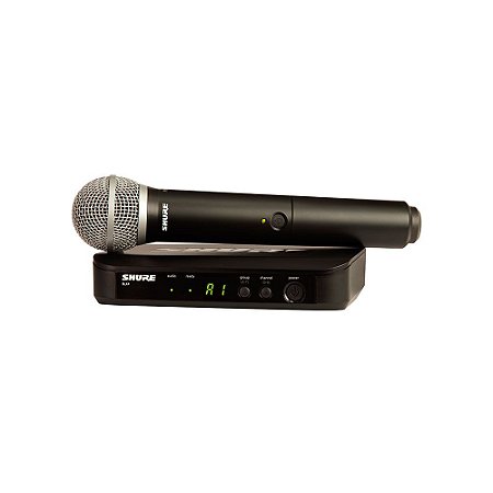 Sistema sem fio com microfone de mao - BLX24BR/PG58-M15 - Shure