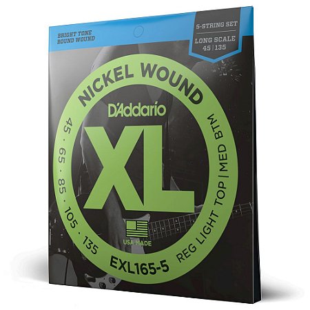 Encord Baixo 5C .045 D Addario XL Nickel Wound EXL165-5