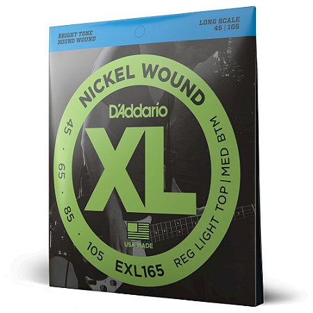 Encordoamento Baixo 4C .045 D Addario XL Nickel Wound EXL165