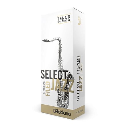 Palheta Sax Tenor 2M (caixa com 5) D Addario Woodwinds Select Jazz Field RSF05TSX2M