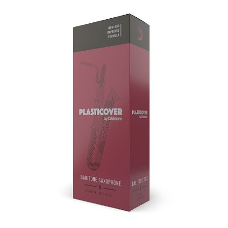 Palheta Sax Baritono 2 (caixa com 5) D Addario Woodwinds Plasticover RRP05BSX200