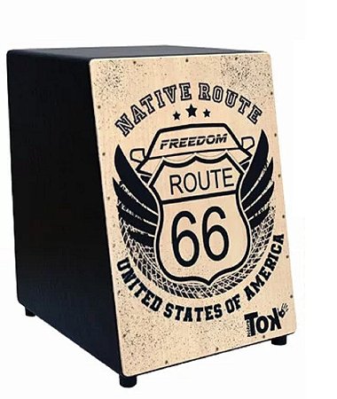 Cajon Acústico Nobre Tok Modelo 306 Estampado Route 66