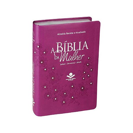Bíblia Sagrada da Mulher ARA Capa Luxo Vinho