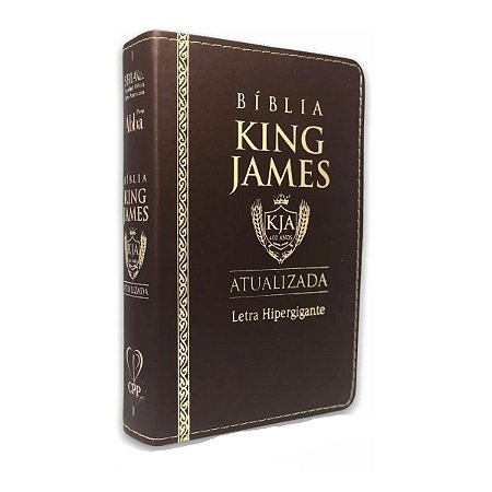 Bíblia Sagrada King James Letra Hipergigante Luxo Marrom