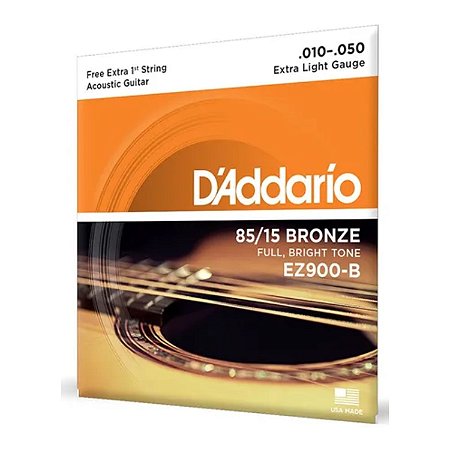 Encordoamento de Aço Para Violão Daddario Ez900B 010