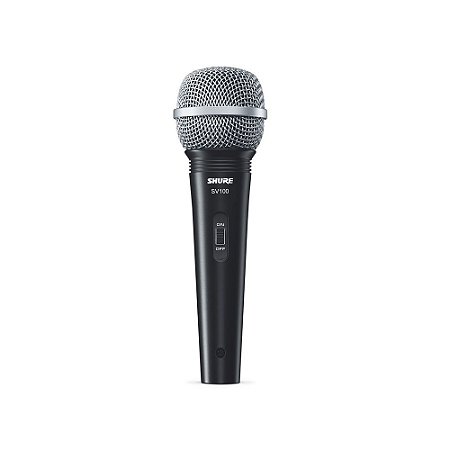 Microfone  com fio Shure SV100 para karaoke e vocais XLR