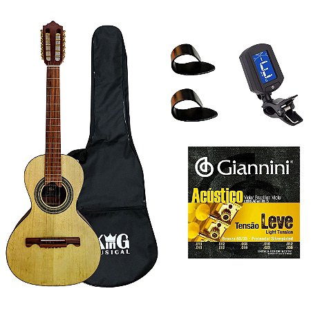 Viola Acústica Giannini VS4 CEDRO Natural Capa Encordoamento