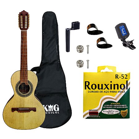 Viola Acústica Giannini VS4 CEDRO Natural Capa Corda Roldana