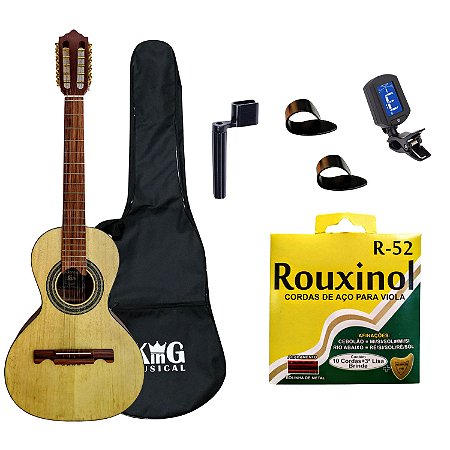 Viola Acústica Giannini VS4 CEDRO Natural Capa Encordoador