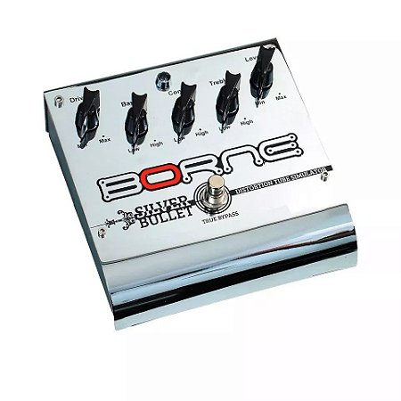 Pedal De Distorção Guitarra Silver Bullet Borne True Bypass