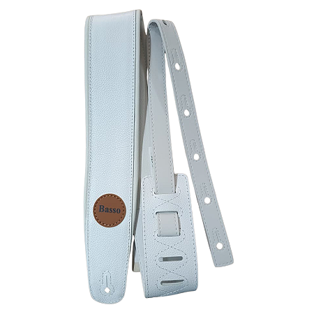 Correia Vt-sl-60 7,5cm Custom Shop Couro Branco Basso