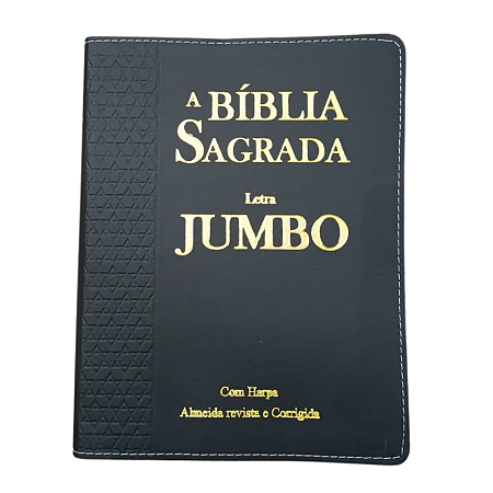 Biblia Sagrada Harpa Letra Jumbo Indice Luxo Preta