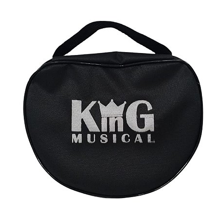 Capa Para Pandeirola Meia Lua Simples Preta King Musical