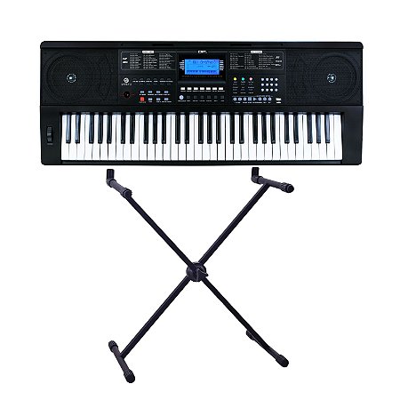 Teclado Arranjador Custom Sound 61Teclas Suporte X