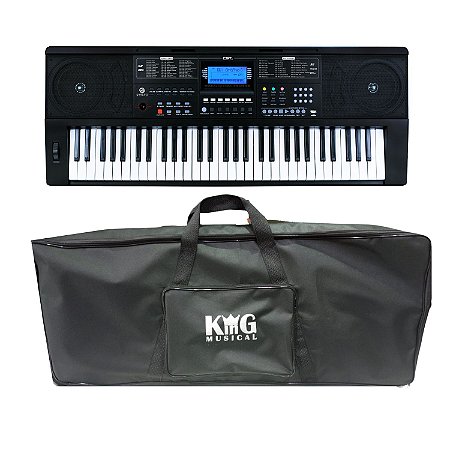 Teclado Arranjador Custom Sound 5/8 61 Teclas e Capa