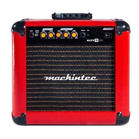 Cubo Para Guitarra Mackintec Max Vermelha 15w Color 6" RMS