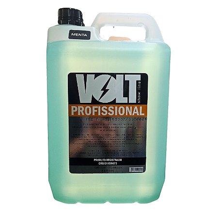 Fluido Para Maquina de Fumaça Volt Profissional 5Lt Menta