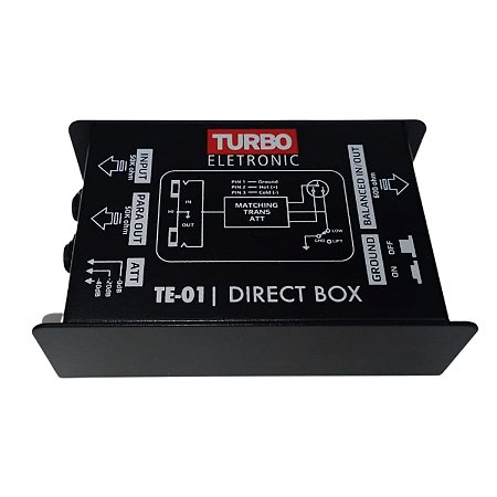 Direct Box Passivo Turbo Music TE01 1 Canal