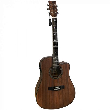 Violão Elétrico Aço Marquês Folk VA39NSEQ Cutway Natural