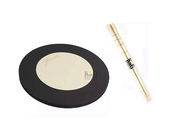 Kit Pad Estudo Rudimentos Nevada Drums 10" + Baqueta King