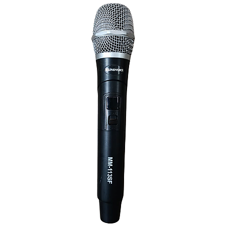 Microfone Dinamico Sem Fio De Mão Sounvoice MM-113 SF