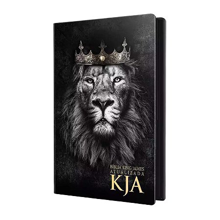 Biblia King James Atualizada Slim Capa Dura Leão Rei Dos Reis