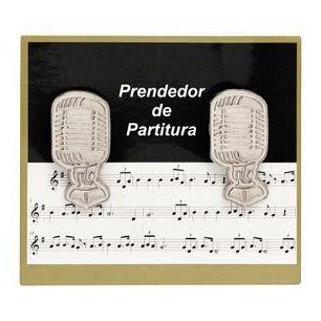 Prendedor de Partitura Paganini Clipets Microfone