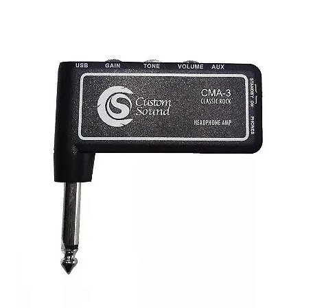 Mini Amplificador Headphone Para Guitarra Custom CMA3 Fone