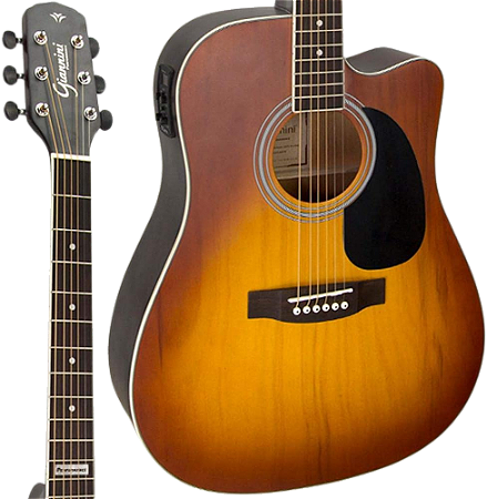 Violão Giannini Eletroácustico de Aço com Cutway GF1D CEQ HB