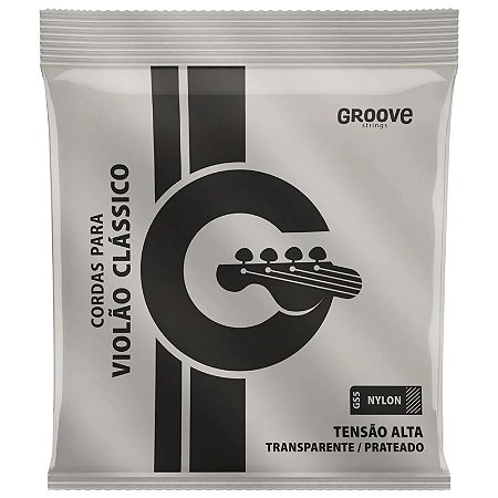 Encordoamento Violão de Nylon Tensão Alta Prata Groove GS5