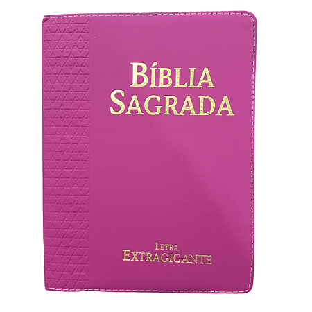 Bíblia Sagrada Harpa Letra Extra Gigante Indice Luxo Pink