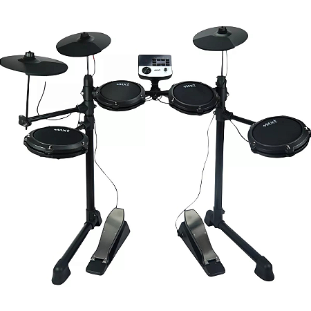 Bateria Eletrônica com 7 Pads 165 Timbres MIDI MXT MD200C