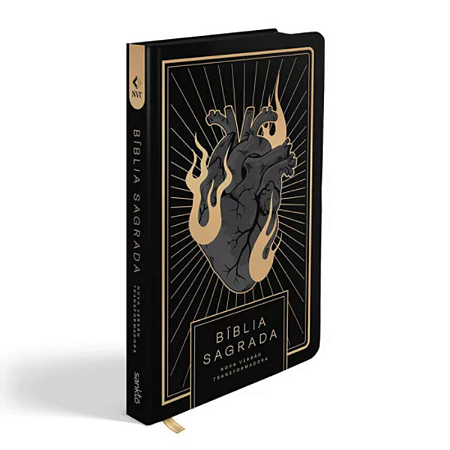 Biblia Sagrada NVT Coração All Black Capa Dura
