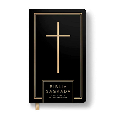 Biblia Sagrada NVT Cruz All Black com Capa Dura